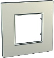 Рамка горизонтальная Schneider Electric Unica Quadro 1-м. титан